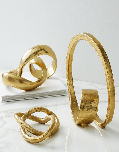 Metal Loop Objects – Brass Finish